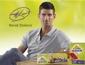 Novak Djokovic y Gerblé