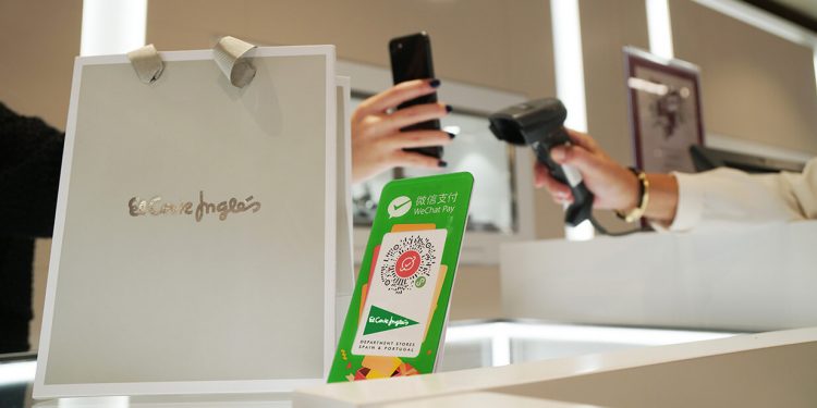 WeChat Pay en El Corte Ingles