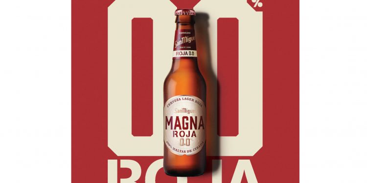Magna Roja 0,0 es la última propuesta sin alcohol de Cervezas San Miguel