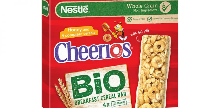 Nestlé completa su gama de barritas de cereales con Cheerios Bio y Cini Minis