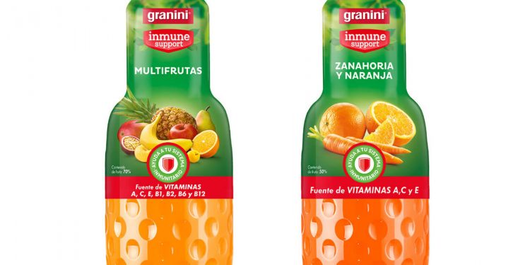 Nueva gama Inmune Support de Granini rica en vitaminas