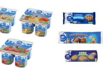 Carrefour renueva su gama de yogures con frutas y sus galletas
