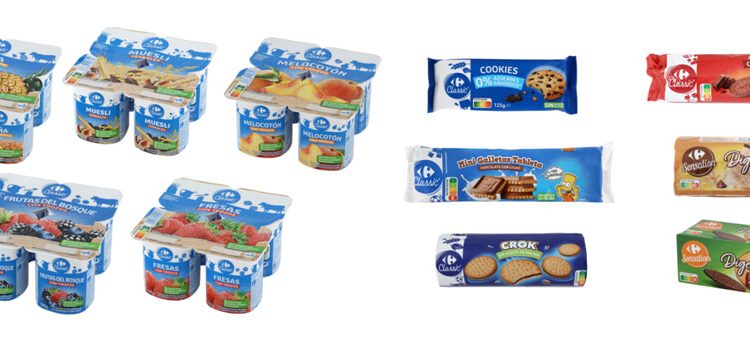 Carrefour renueva su gama de yogures con frutas y sus galletas