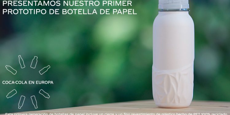 Botella papel Coca-Cola