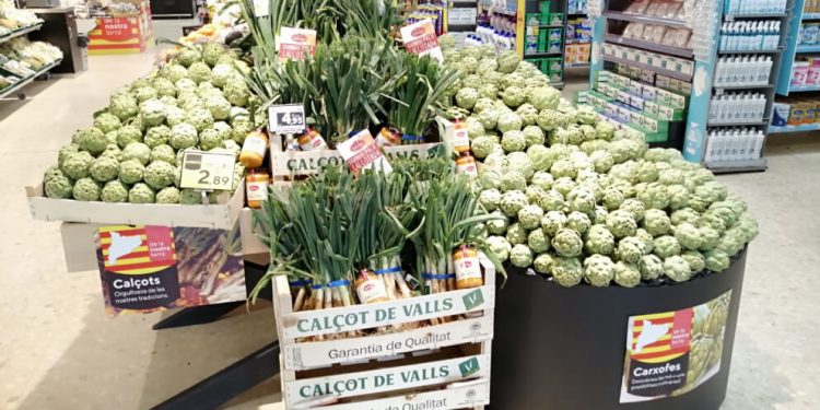 Caprabo calçots