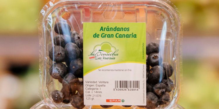 Spar Gran Canaria incorpora el arándano local a su surtido