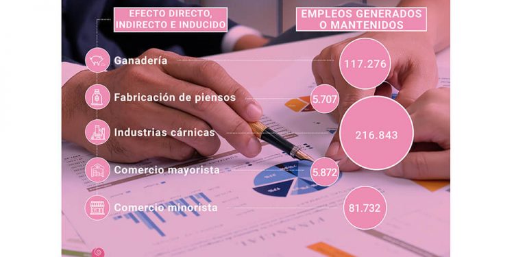 El sector porcino contribuye a generar el 2,3% del empleo en España