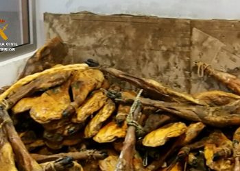 Jamones incautados Guardia Civil