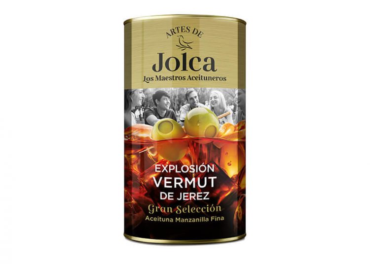 Jolca presenta su aceituna rellena de vermut
