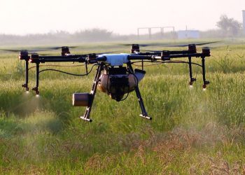 Nomen Foods incorpora drones para fumigar sus arrozales