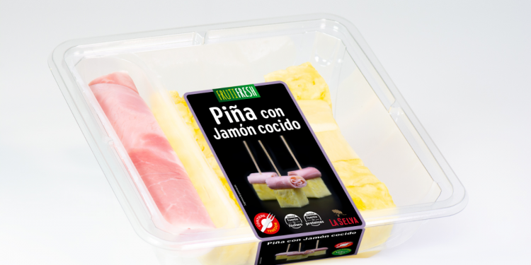 Piña con jamón