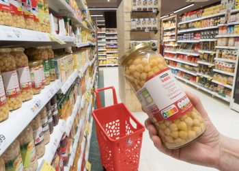 Sello Nutri Score en producto Eroski