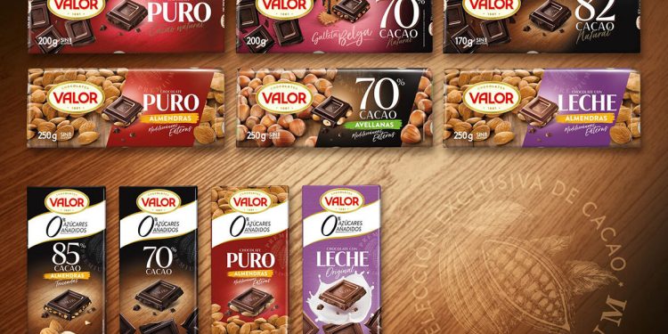Chocolates Valor estrena diseño en sus tabletas