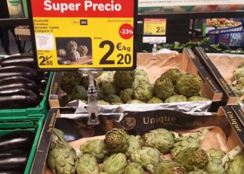 Alcachofas en Carrefour