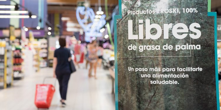 Eliminación grasa de palma en Eroski