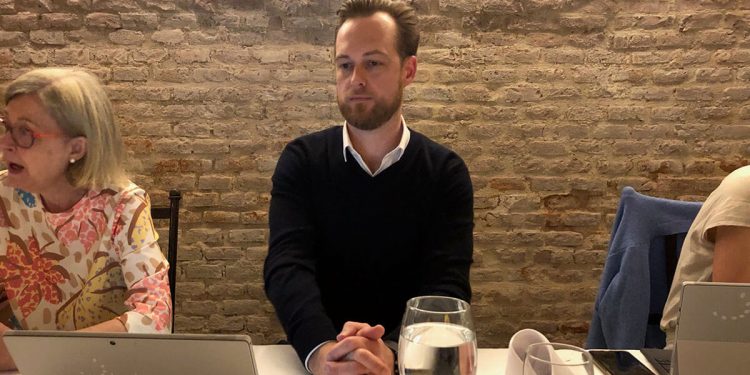 Jan Philipp Hartmann, director de Anuga, durante la presentación de la feria a la prensa en España.