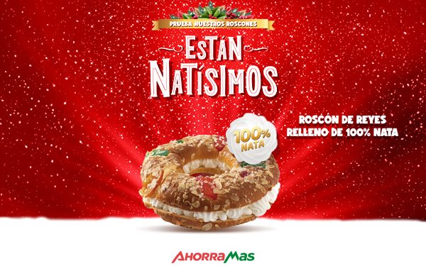 La magia navideña de Ahorramas: El roscón 100% nata que revoluciona los supermercados