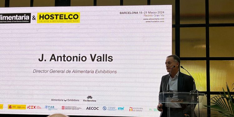 Antonio Valls, en la presentación de Alimentaria 2024