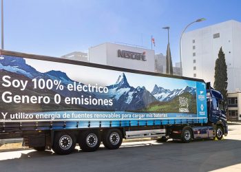 Nestle y Empresas Masiques-camion electrico