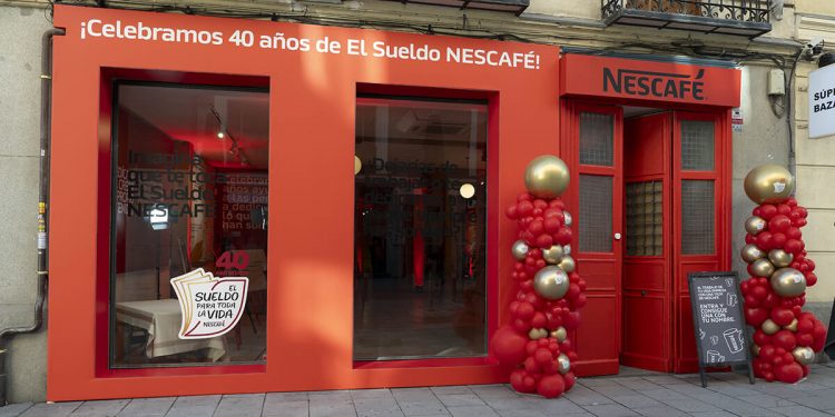 Pop Up 40 Aniversario Sueldo Nescafe Madrid