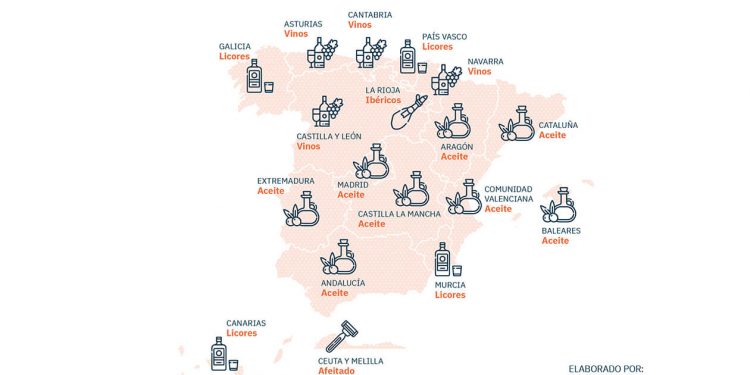 mapa productos más robados por CCAA