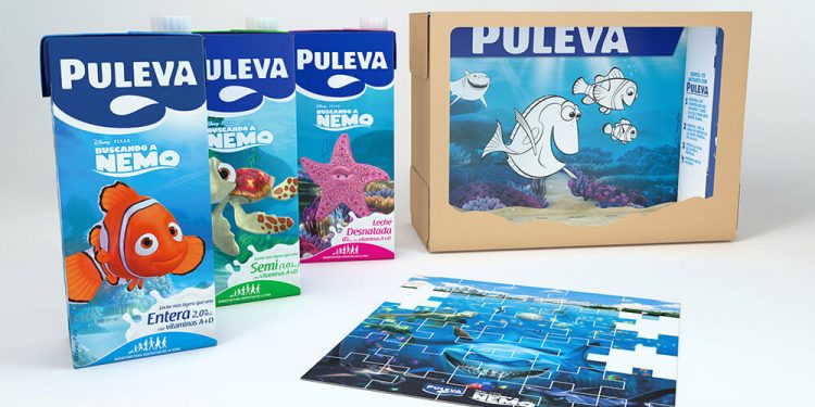 Puleva y Disney Pixar fusionan nutrición y diversión en una nueva gama de leche clásica