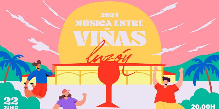 Cartel Música entre Viñas Bodegas Luzon