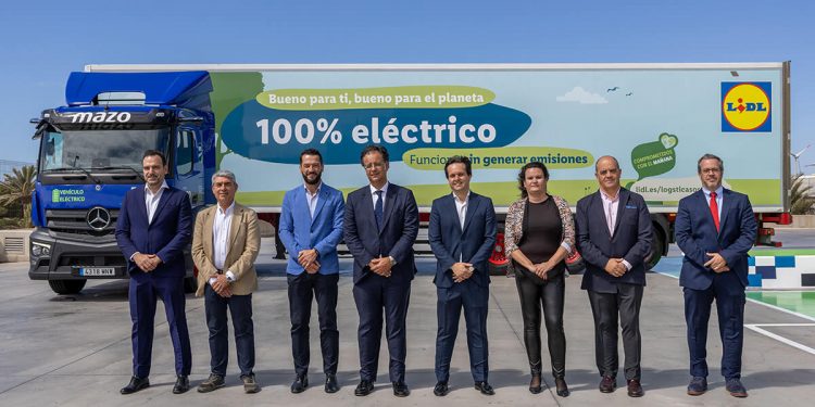 Lidl - camiones electricos en Canarias