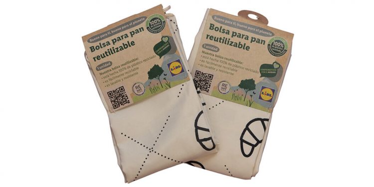 Lidl introduce la bolsa reutilizable en la sección de panadería de Baleares