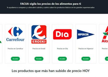 FACUA lanza una web para monitorizar precios de aceite de oliva y productos básicos en supermercados