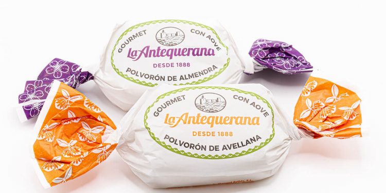 Polvoron de almedra y avellana