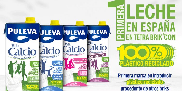 Puleva Vita Calcio Tetra Brik plastico reciclado