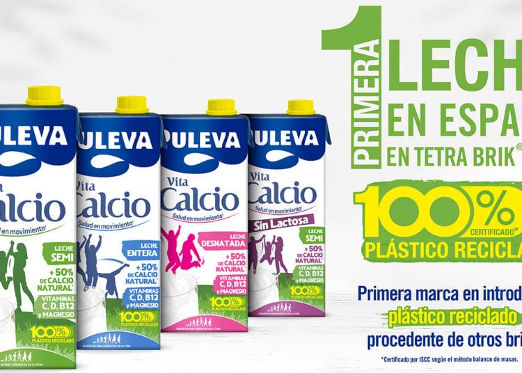 Puleva Vita Calcio Tetra Brik plastico reciclado