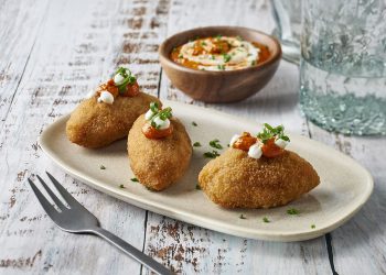 croquetas de cochinillo, castaña y manzana - Maheso