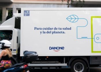 danone camión eléctrico