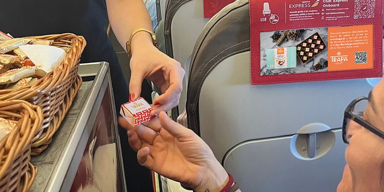 Iberia Express y Chocolates Trapa