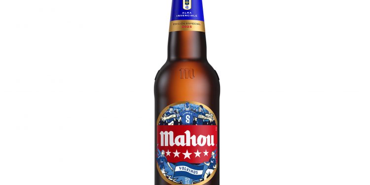 Mahou Cinco Estrellas celebra el ascenso del Real Oviedo con una edición especial. Fuente: Mahou.
