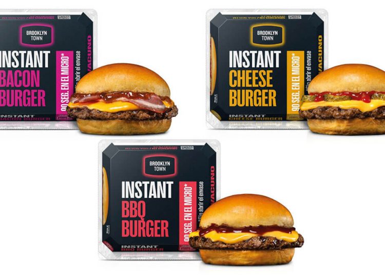 Brooklyn Town lanza al mercado sus nuevas Instant Burgers. Fuente: Carpisa Foods.
