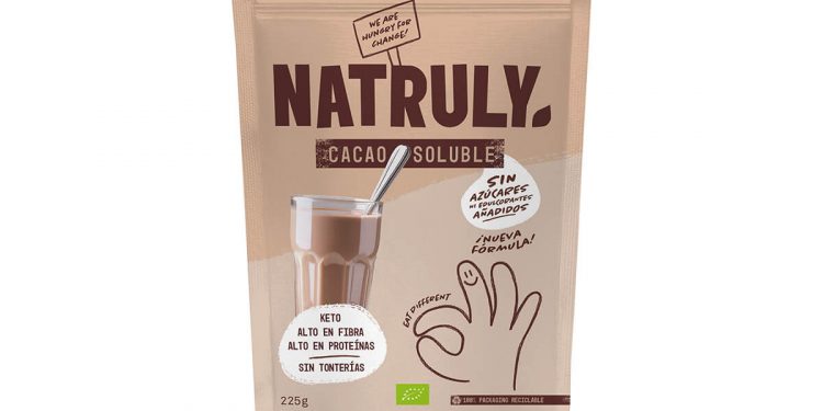 Nuevo cacao soluble de Natruly. Fuente: Natruly.