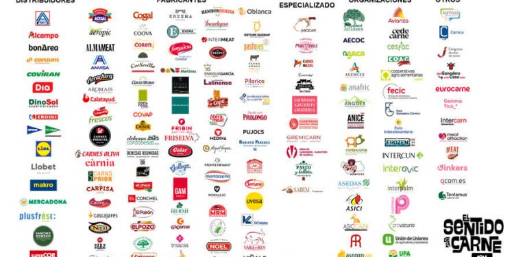 Un total de 157 empresas se unen para resaltar los beneficios y aportaciones de la carne. Fuente: Aecoc.