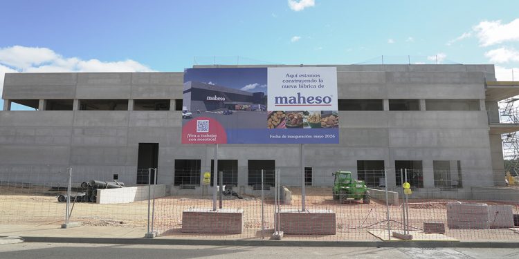 La nueva planta de Maheso en Soria, en la que invertirá 40 millones, estará operativa en mayo de 2026. Fuente: Maheso.
