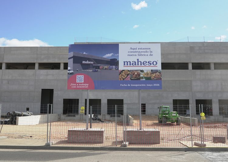 La nueva planta de Maheso en Soria, en la que invertirá 40 millones, estará operativa en mayo de 2026. Fuente: Maheso.
