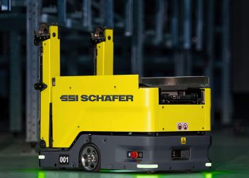 SSI Schaeffer presentará en Logistics & Automation 2025 su nuevo sistema RackBot Elevate. Fuente: SSI Schaeffer.