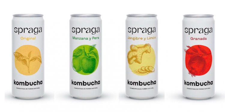 Spraga Kombucha desembarca en el mercado español. Fuente. Spraga.