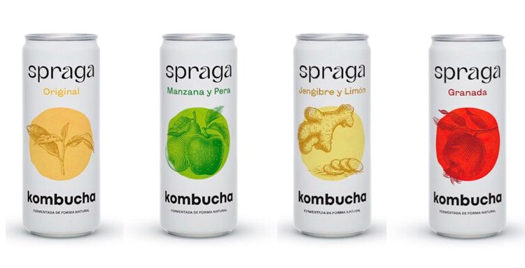 Spraga Kombucha desembarca en el mercado español. Fuente. Spraga.