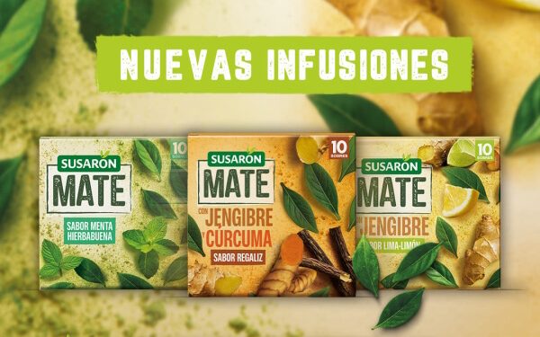 Susarón crea una nueva gama. de infusiones de Mate. Fuente: Susarón.