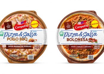 Campofrío refuerza su gama Pizza&Salsa con dos nuevas propuestas. Fuente: Campofrío.