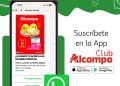Alcampo incorpora WhatsApp como nuevo canal de comunicación con sus clientes. Fuente: Alcampo.