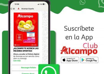 Alcampo incorpora WhatsApp como nuevo canal de comunicación con sus clientes. Fuente: Alcampo.