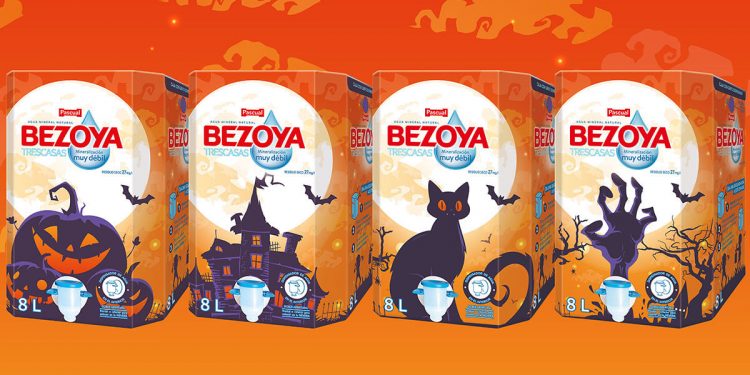 Bezoya celebra un Halloween con una nueva edición especial de su Bag in Box de 8L. Fuente: Pascual.